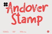CS Andover Stamp, a Handwritten Font by Craft Supply Co. (Thumbnail 1 of 8)
