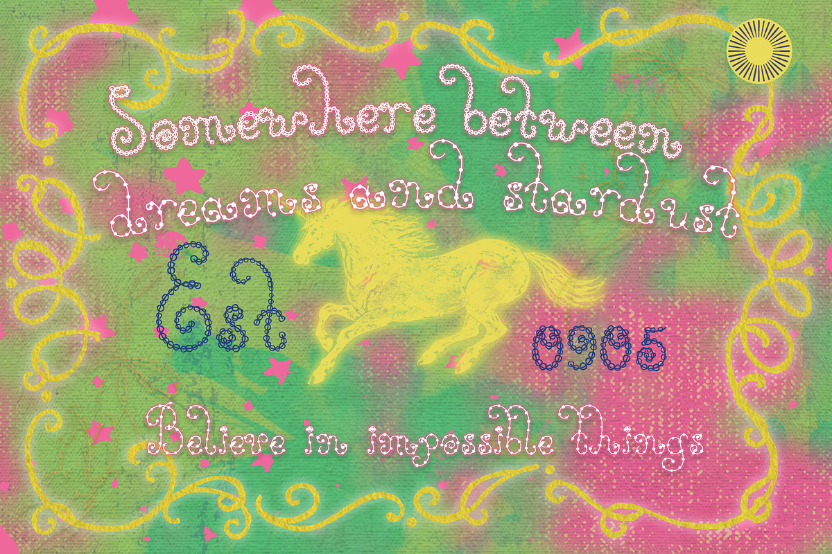 Polka Dots - Whimsical Font Bundle, a Sans Serif Font by Setara Langit CreativeStd (Photo 5 of 13)