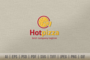 Hot Pizza Logo, a Branding & Logo Template by Dotnpix (Thumbnail 1 of 5)