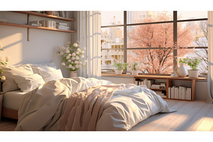 living apartment home background ai, a Background Photo by pikepicture