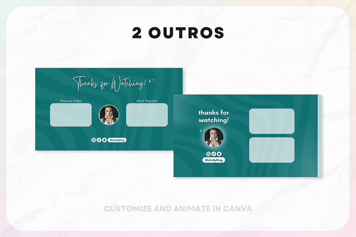 YouTube Channel Branding Kit | Canva, a Social Media Template by OniriqveDesigns (Photo 5 of 10)