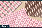 Classic pink cacao digital paper, a Pattern Graphic by Roofdog Design (Thumbnail 4 of 5)