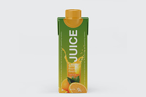 250ml Matte Juice Carton Package