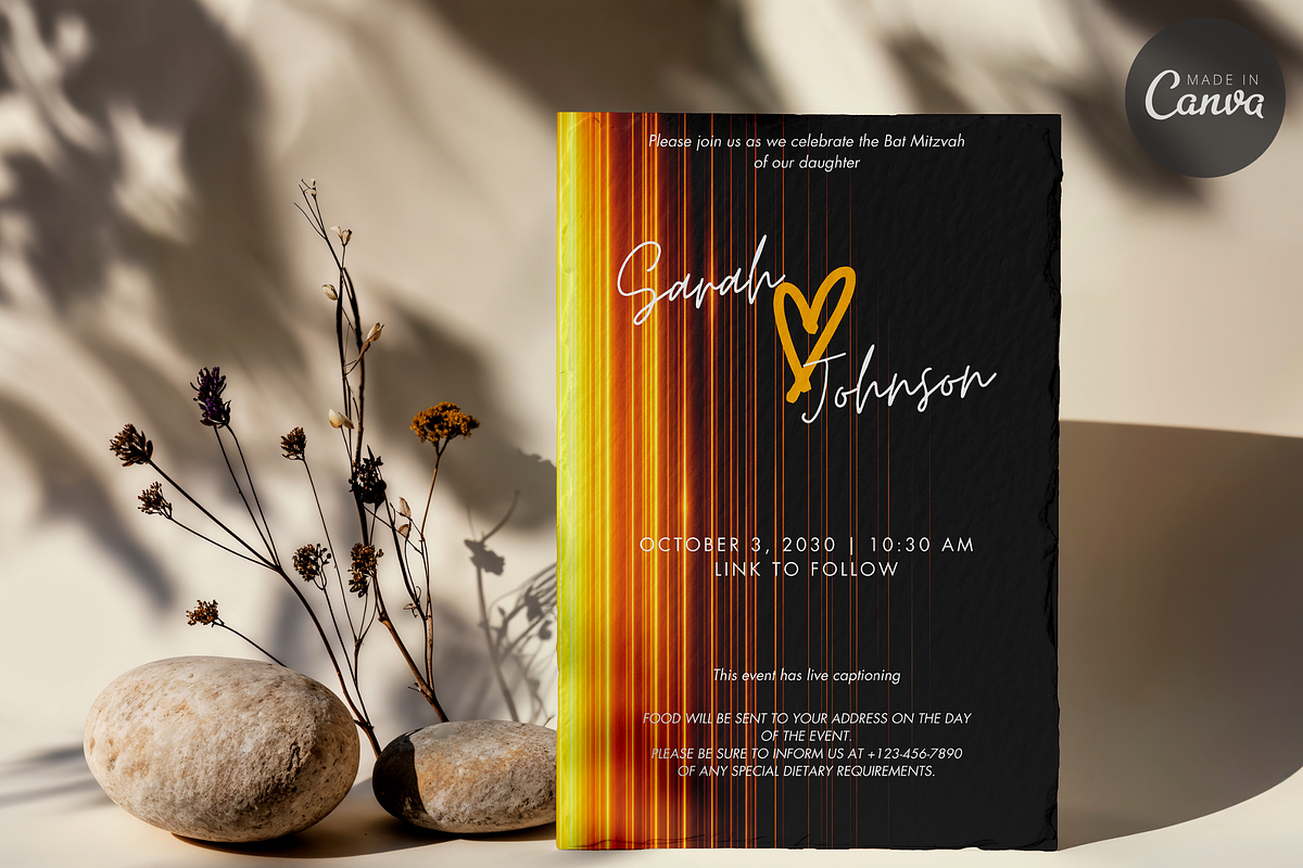 Modern Black Gold Wedding Invitation, an Invitation Template by InvitingStorys (Photo 1 of 10)