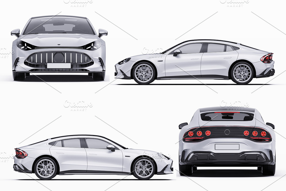 2027 Sport Performance Coupe Set, an Advertising Mockup by Halal Graphic Studio (Photo 11 of 12)