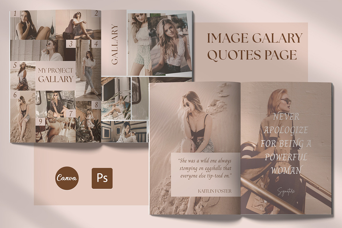 Elegant Workbook Template CANVA, a Marketing Template by graphypix (Photo 10 of 13)