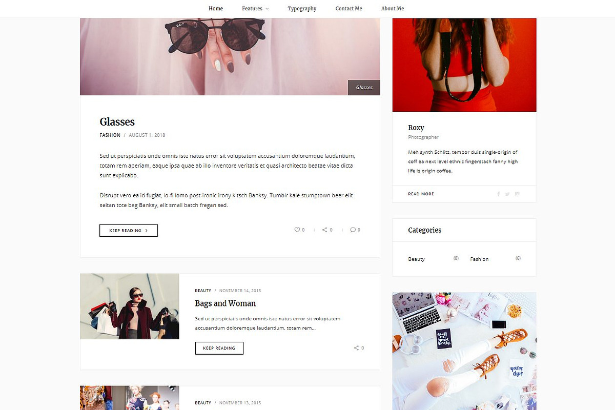 Roxy - WordPress Blog Theme, a WordPress Template by Excellent Dynamics (Photo 5 of 6)