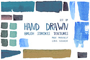 Hand drawn brush stroke textures, a Texture Graphic by Daria Maier (Thumbnail 1 of 10)