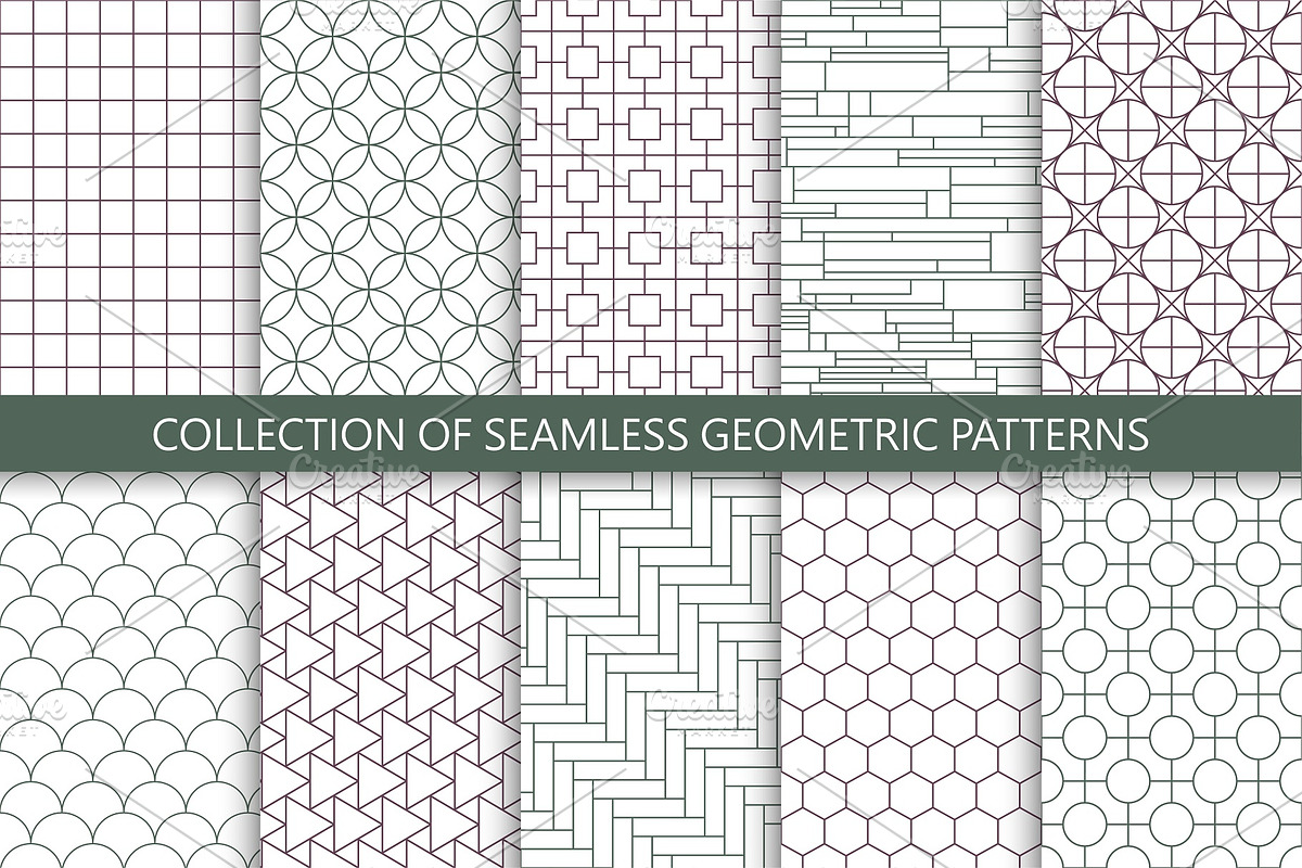 Seamless geometric ornament patterns, a Pattern Graphic by ExpressShop (Photo 1 of 5)
