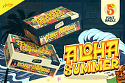 Aloha Summer Font Bundle, a Sans Serif Font by Artisan Themes (Thumbnail 1 of 7)
