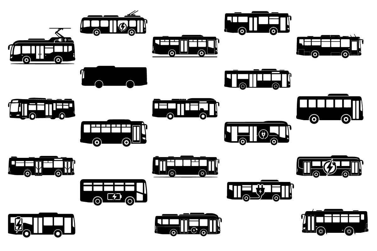 Electric bus and transportation, a Transportation Illustration by jahid234 (Photo 1 of 21)