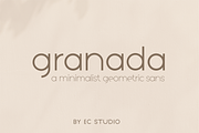 Granada - Geometric Sans Family, a Sans Serif Font by Ellen Carty Design (Thumbnail 1 of 16)