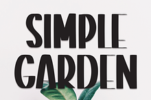 Simple Garden | Script Font