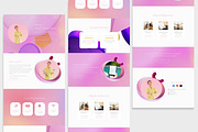 Modern Pink Canva Website Template, a Landing Page Template by ByKopi (Thumbnail 5 of 7)