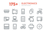 175+ Electronics Vector Icons, an Outline Icon by Vectors Market (Thumbnail 1 of 4)