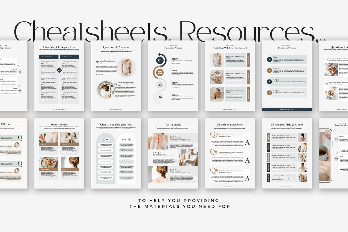 Canva Wellness Ebook WorkBook Olivia, a Magazine Template by Lovely Confetti (Photo 5 of 8)