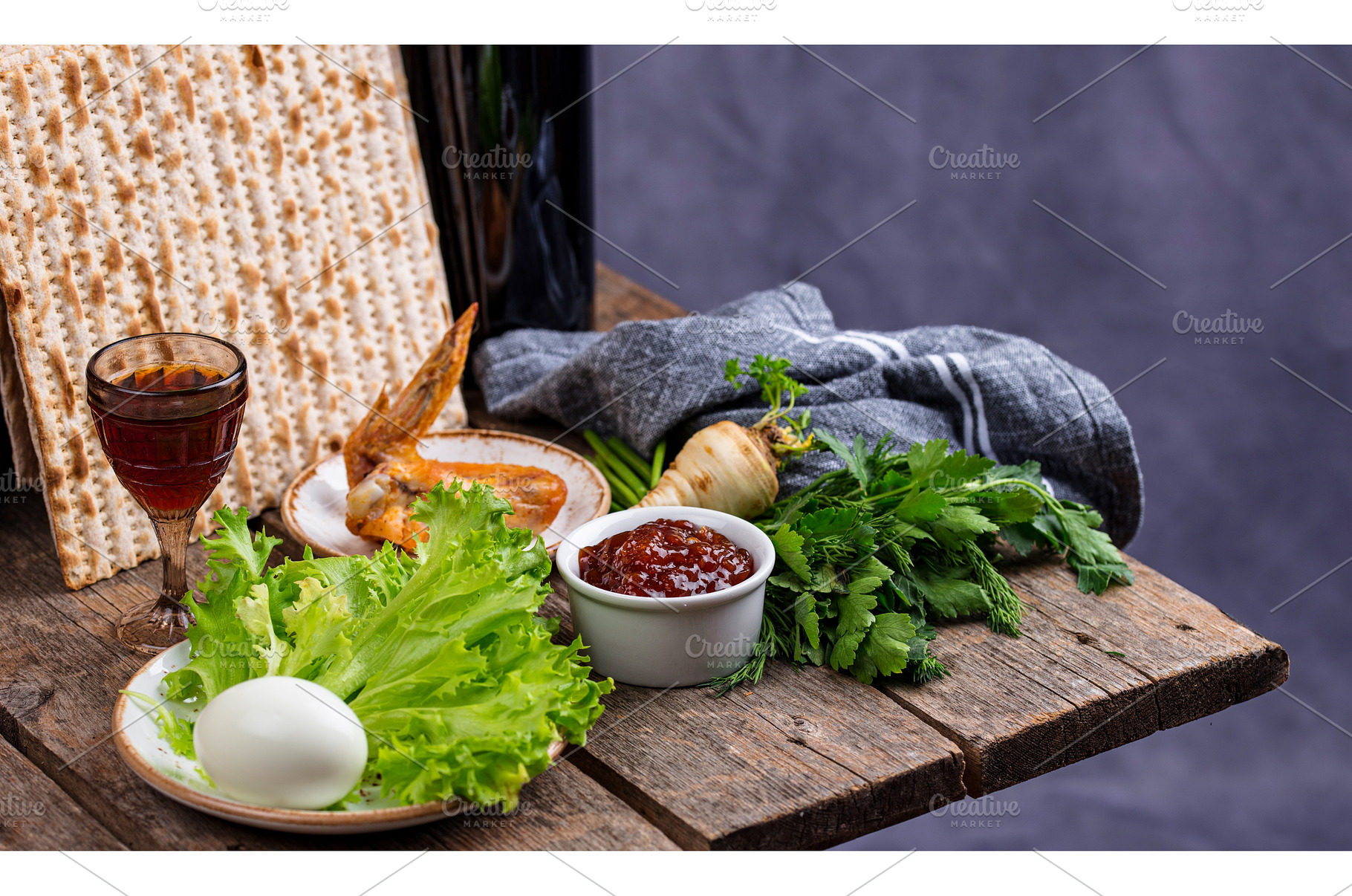 Symbolic of Jewish holiday Pesah, a Food & Drink Photo by Yulia Furman