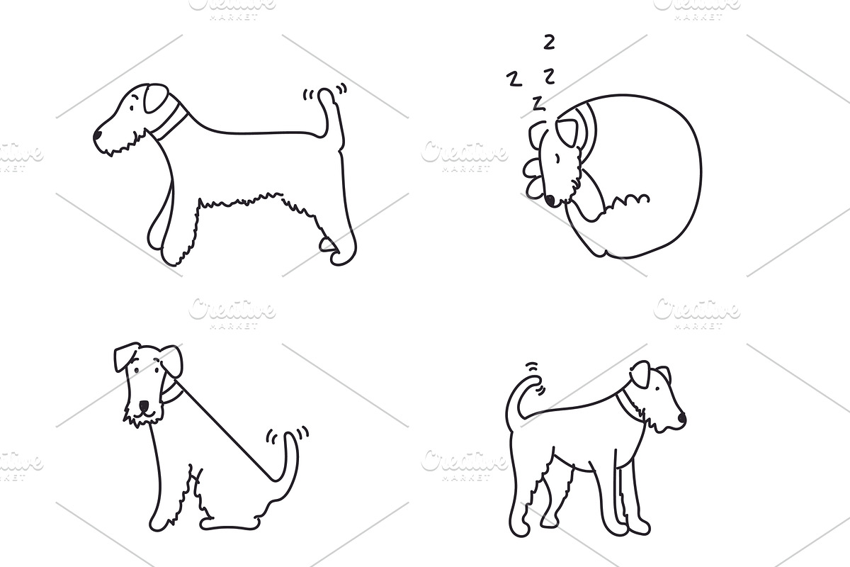 Cute doodle dogs (big collection), an Animal Illustration by Liz Pengilley Studio (Photo 11 of 23)