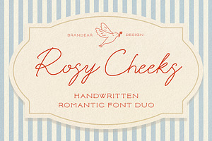 Rosy Cheeks | Romantic font duo