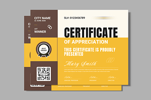 Certificate Template, a Stationery Template by MightyDesign