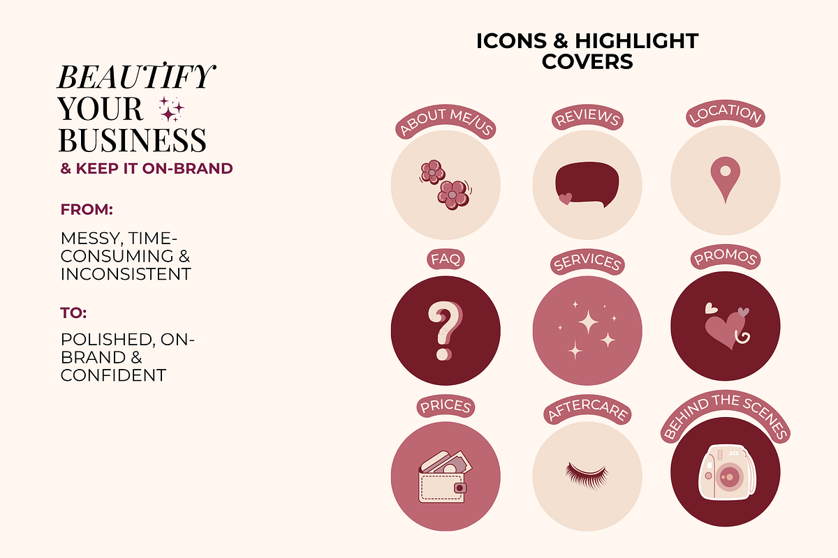Feminine Pink Instagram Templates, a Social Media Template by Boldette Studio (Photo 5 of 7)