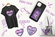 Mental Health Goth Clipart PNG pack, a Healthcare Illustration by Sonch' s Curiosities (Thumbnail 2 of 3)