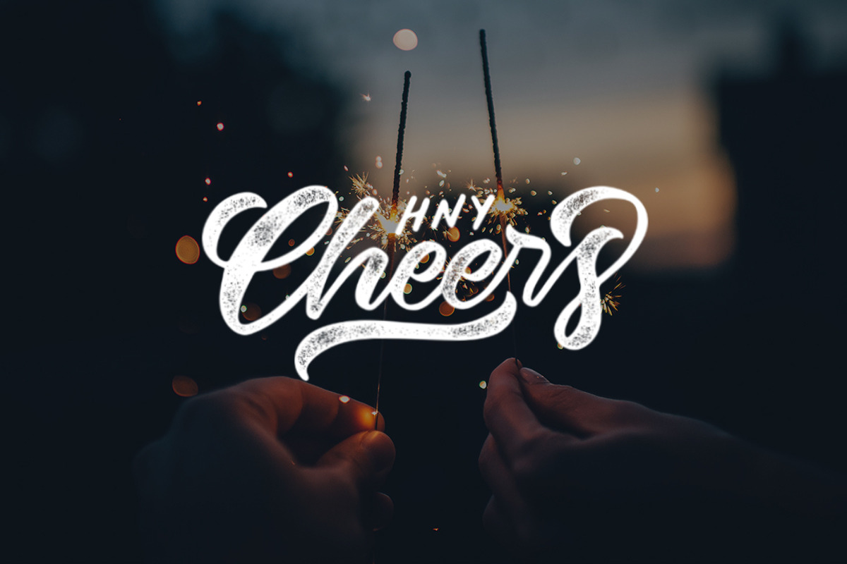 New Year Lettering Overlays, an Illustration by Davihero (Photo 6 of 7)