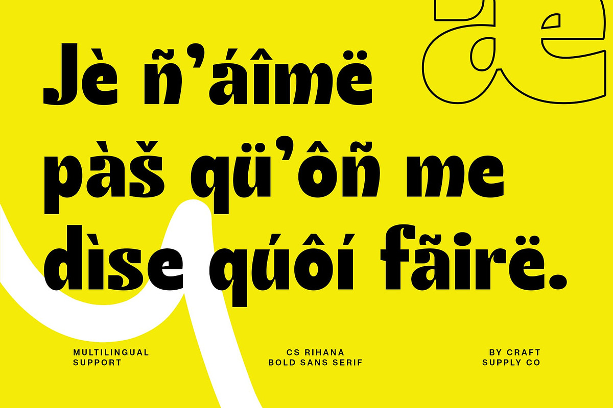 CS Rihana – Display Sans Font, a Sans Serif Font by Craft Supply Co. (Photo 6 of 8)