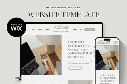 Wix Website Template for Services, a Wix Template by Ton Rêve Design Studio