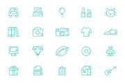 20 Product Line Icons, an Outline Icon by Floating Forest Studio (Thumbnail 2 of 2)