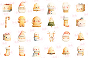 Cute Yellow Christmas Clipart, an Illustration by Markicha Art (Thumbnail 5 of 7)