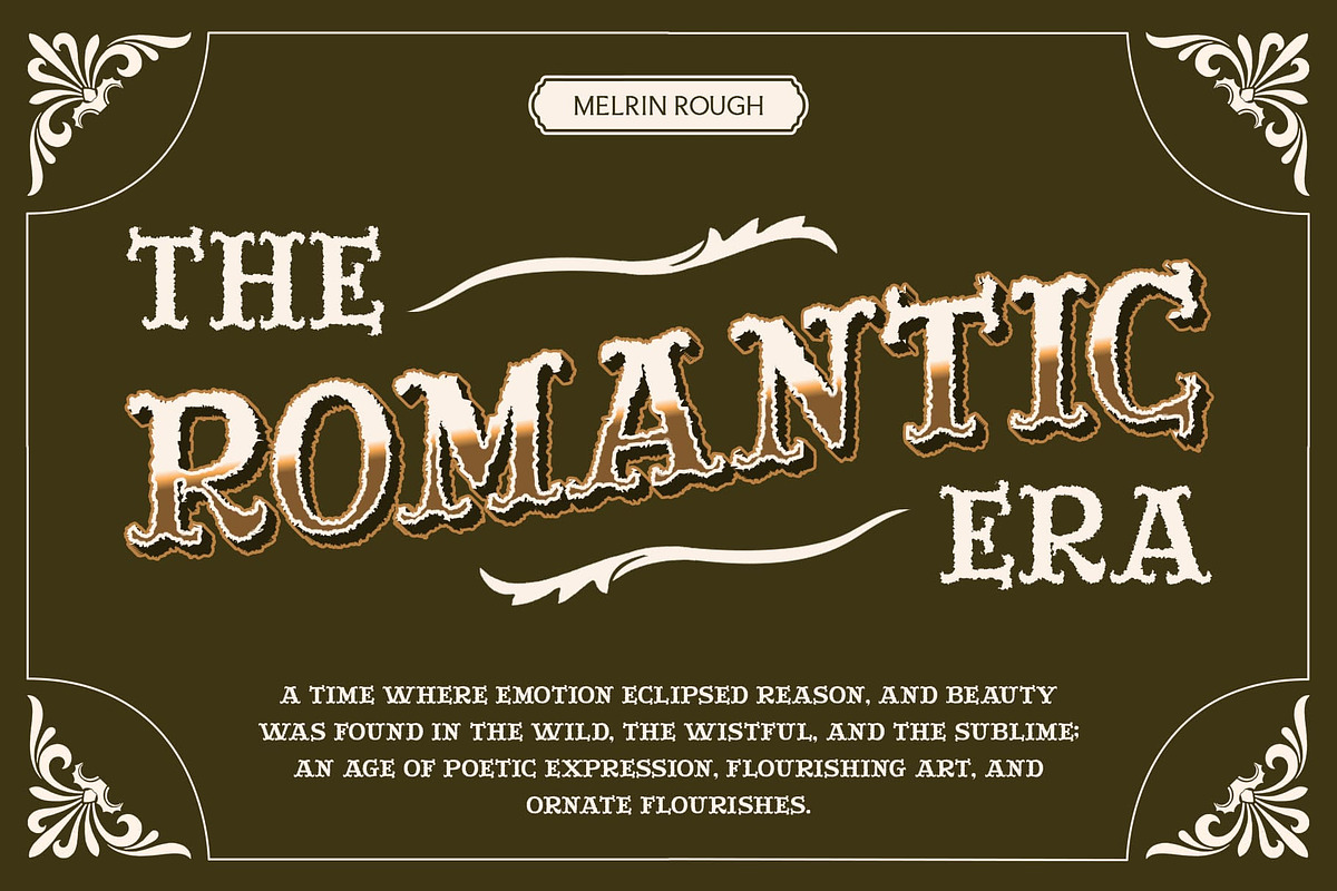 Melrin Rough, a Serif Font by Craft Supply Co. (Photo 3 of 8)