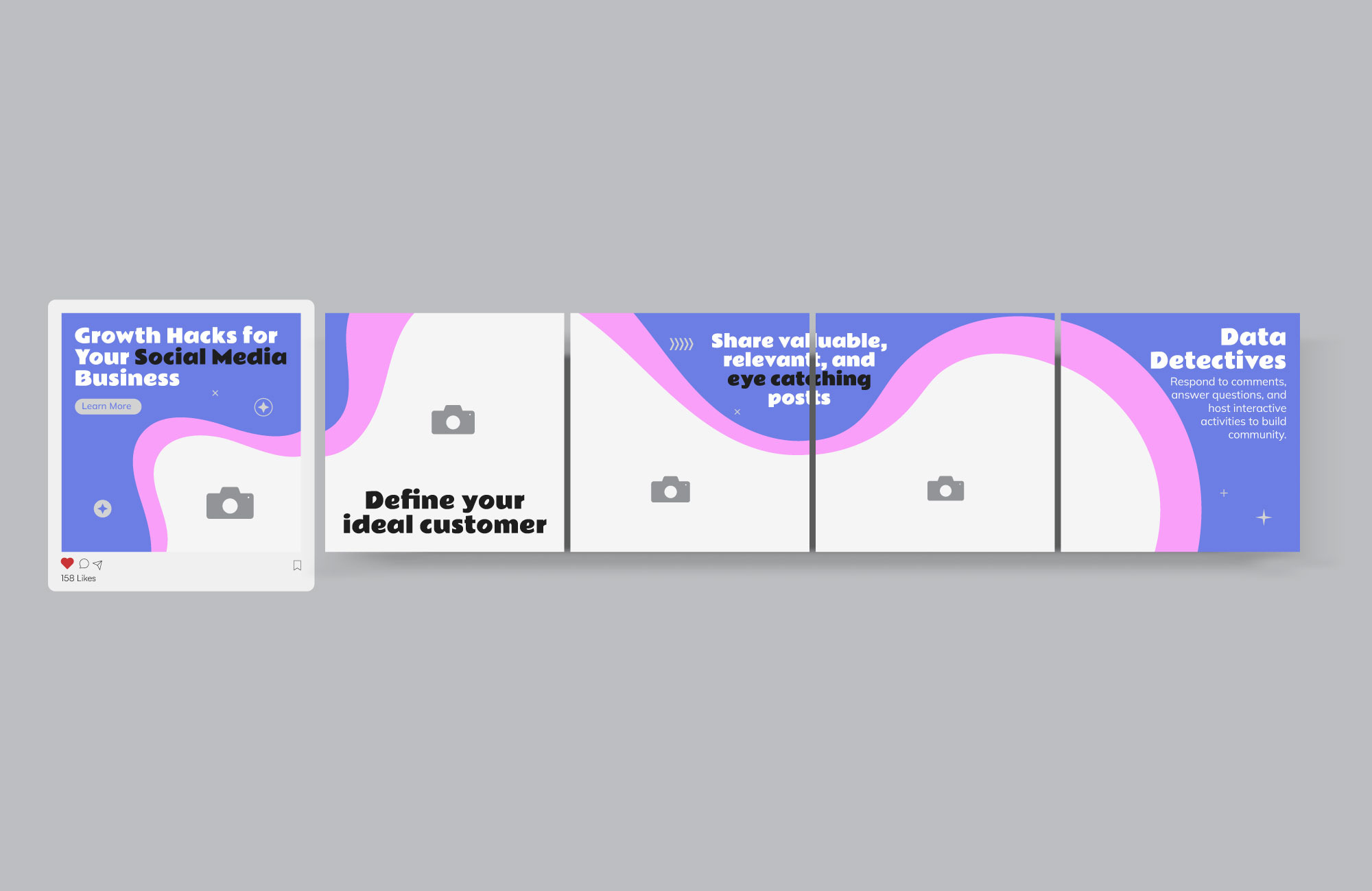 Set Of Carousel Post Template, a Graphic by Kazi Hossain