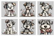 Whimsical Silver Spring Dog Clipart, an Illustration by Black Bird Studio (Thumbnail 5 of 5)