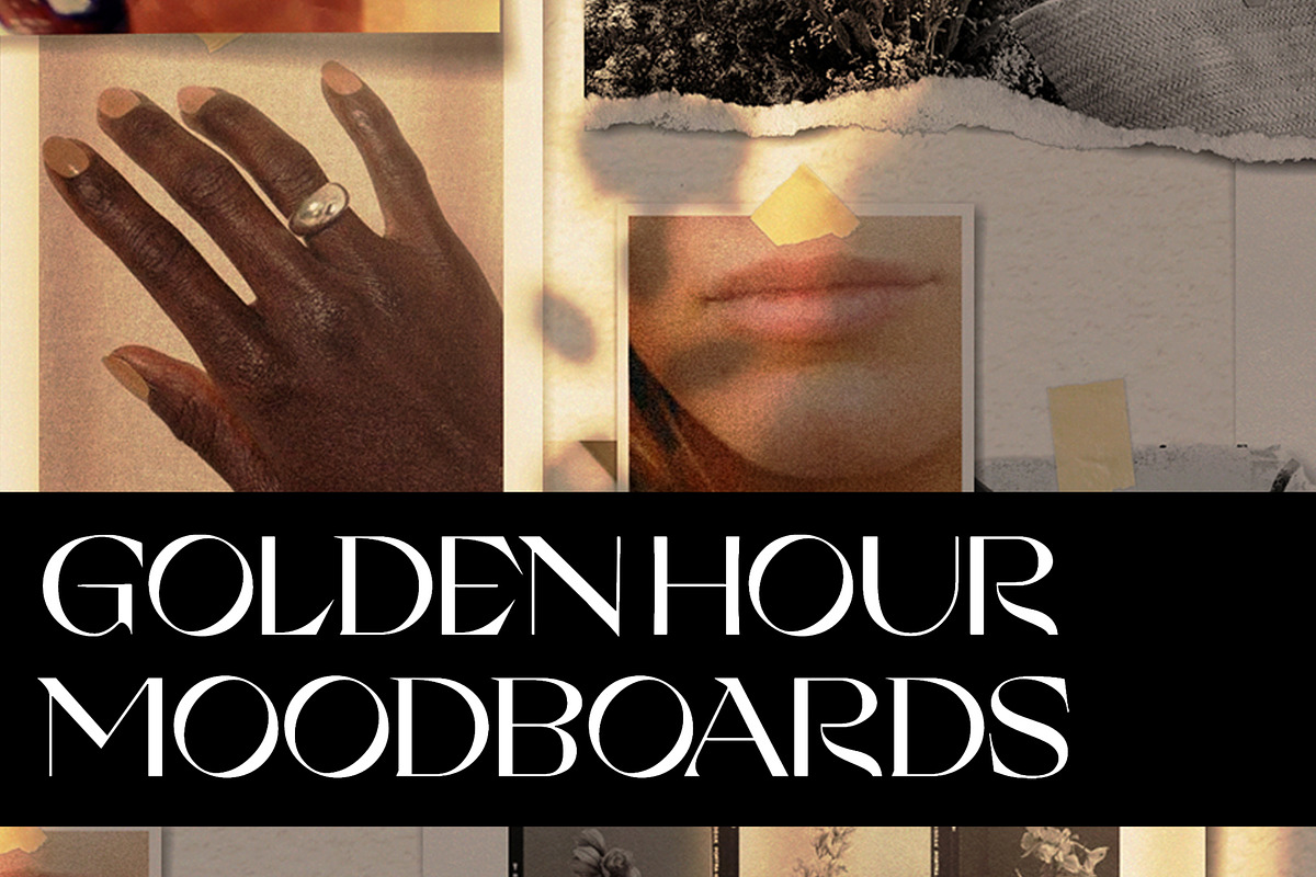Golden Hour Moodboard Mockups, a Product Mockup by Duet Atelier (Photo 1 of 6)