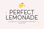 Perfect Lemonade - Handwritten Font, a Handwritten Font by Keithzo (Thumbnail 1 of 10)