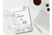 hand drawn floral outline svg file, a Graphic by hanacrochetdesign (Thumbnail 4 of 5)