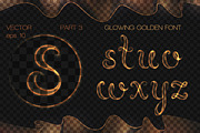 8 GLOWING METAL FONTS / 8 BRUSHES, a Handwritten Font by Nadin_Lebedeva (Thumbnail 6 of 16)