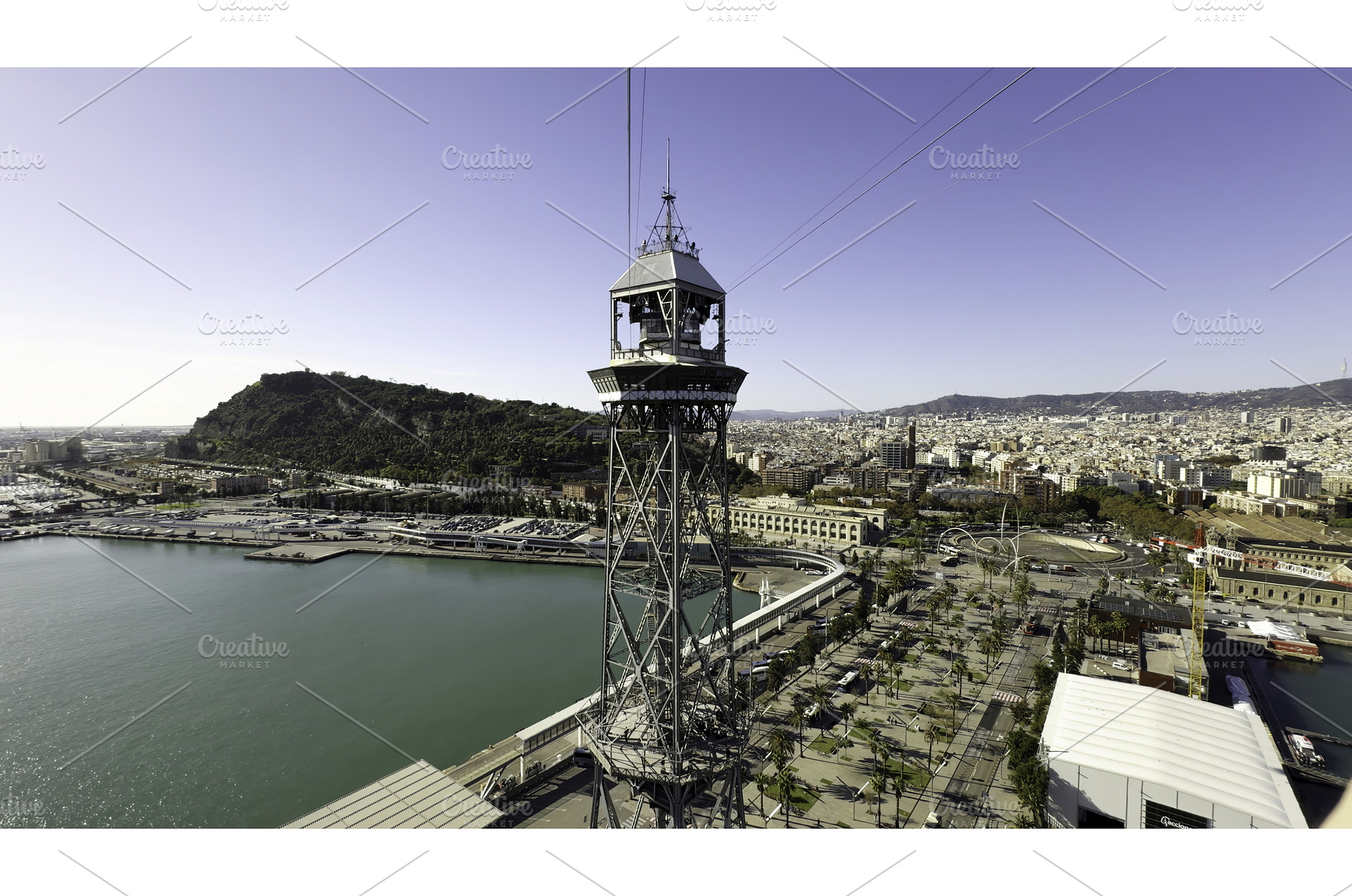 Torre de jaume i cable car tower, an Architecture Photo by Media Whale Stock