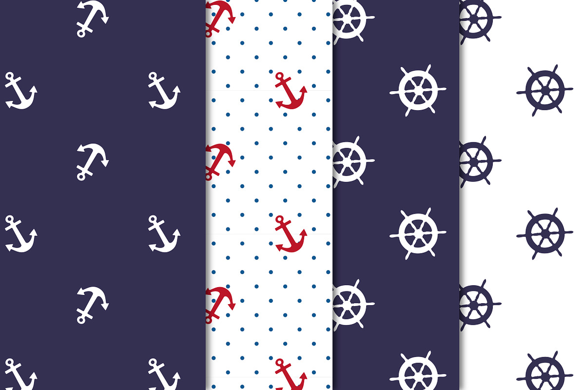 Little Sailor seamless patterns, a Pattern Graphic by White Pony Studio (Photo 3 of 5)