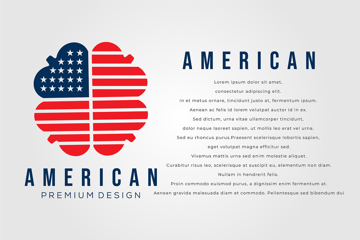 american clover flag logo vector, an Object Graphic by Rizkaarishandy_shop (Photo 2 of 4)