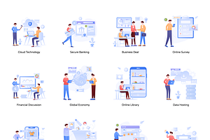 Flat Website Illustrations