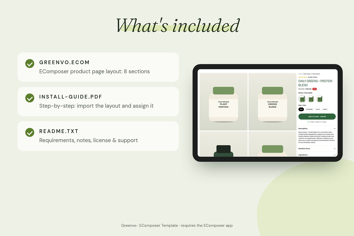 Greenvo - Shopify EComposer Template, a Shopify Template by Boost Convert (Photo 3 of 11)