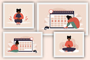 Menstrual Period african woman, an Illustration by KeronnArt (Thumbnail 2 of 7)