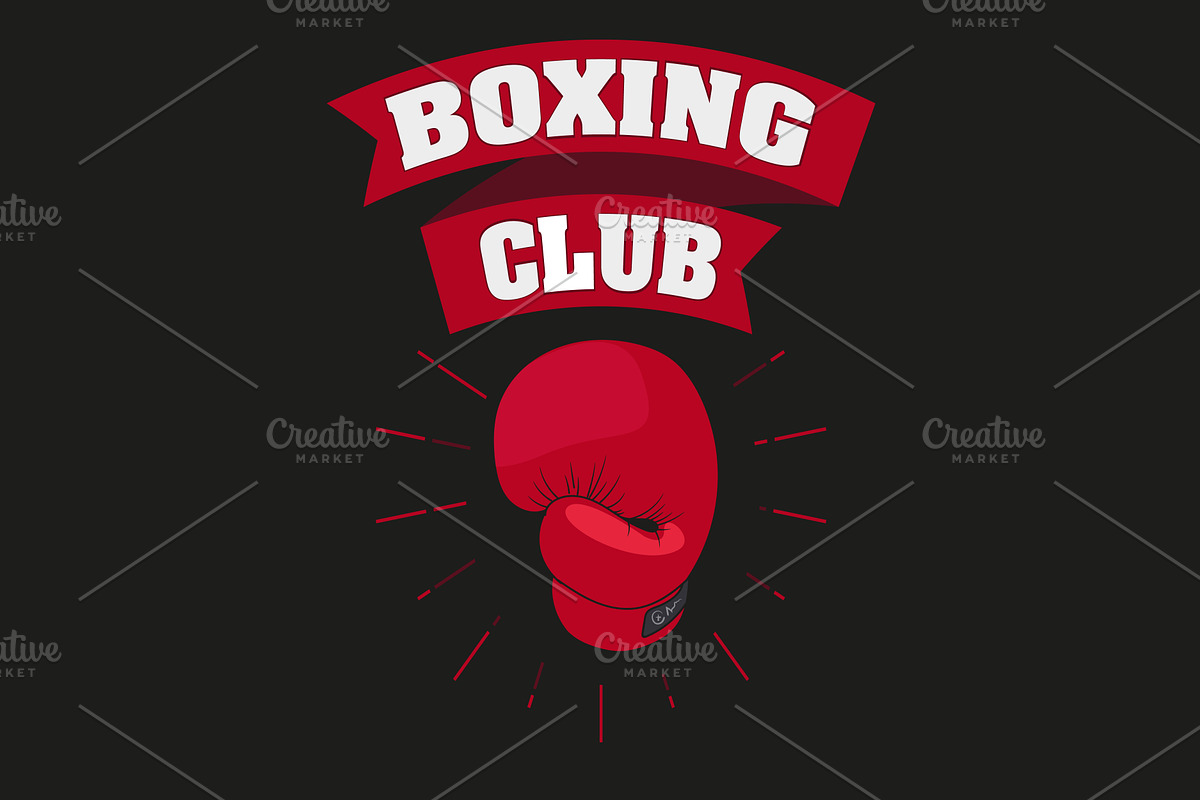 set of emblems boxing, an Illustration by pashigorov (Photo 4 of 4)