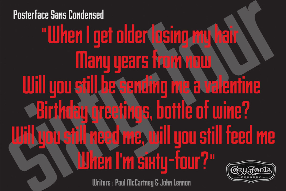 Posterface Sans Condensed preview 2