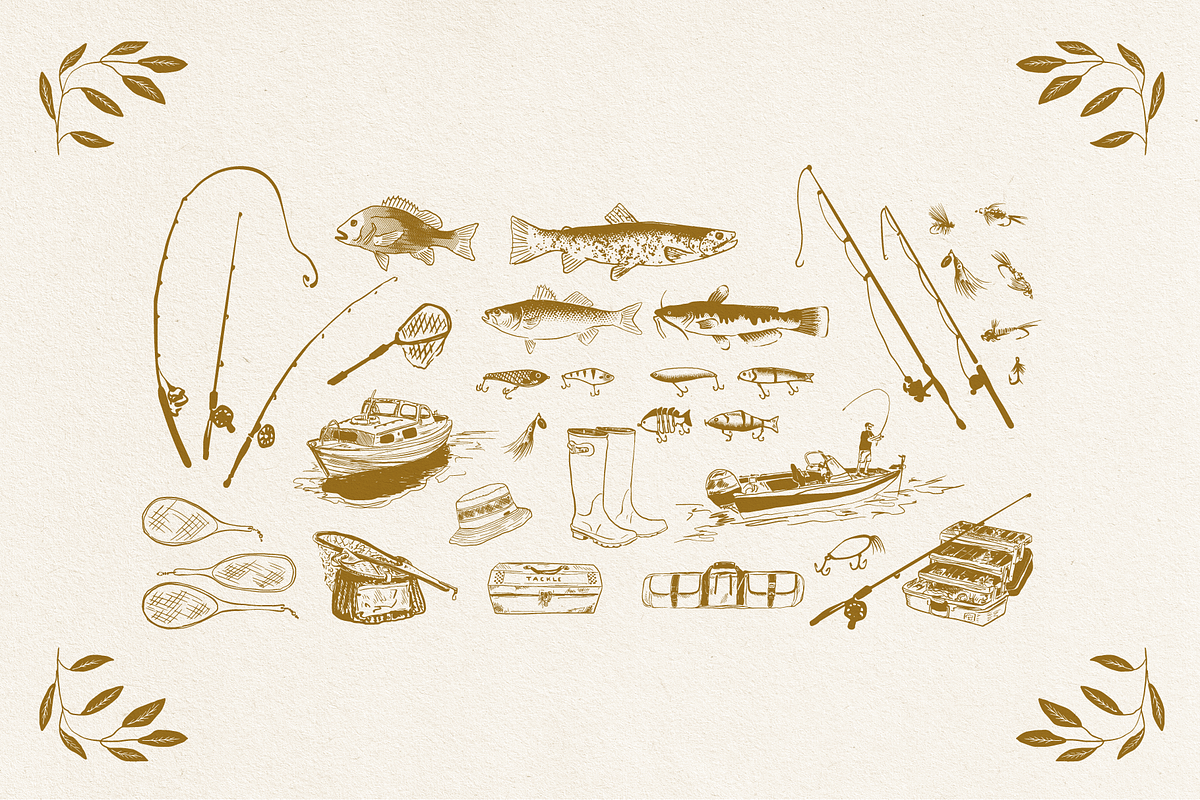 Camping Hand Drawn Illustrations, an Object Illustration by Antiquaria (Photo 4 of 14)