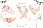Hands & Relationship Watercolor Set, a Person Illustration by Cat In Colour (Thumbnail 3 of 9)
