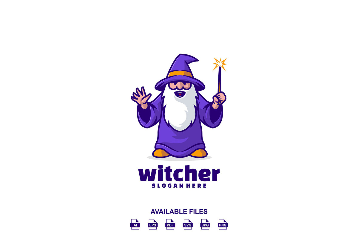 Witch Logo, a Design Template by artchiles_design
