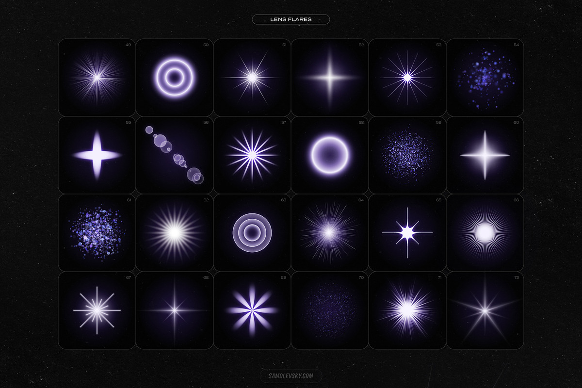 Lightning Bolts & Lens Flares Bundle, a Shape Add-On by Samolevsky (Photo 14 of 16)